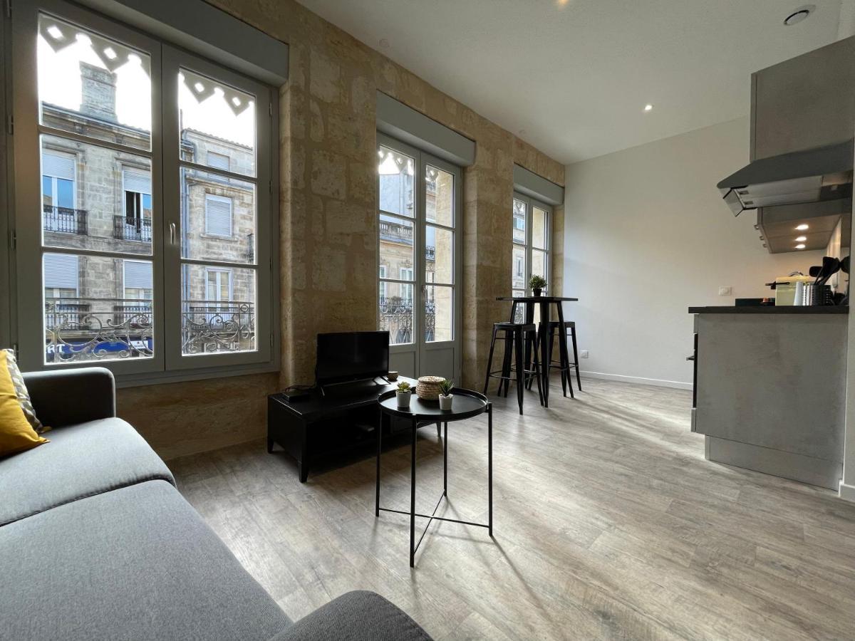 Magnifique Appartement Pour 2 Avec Climatisation Et Belle Pierre Bordelaise Bordéus Exterior foto