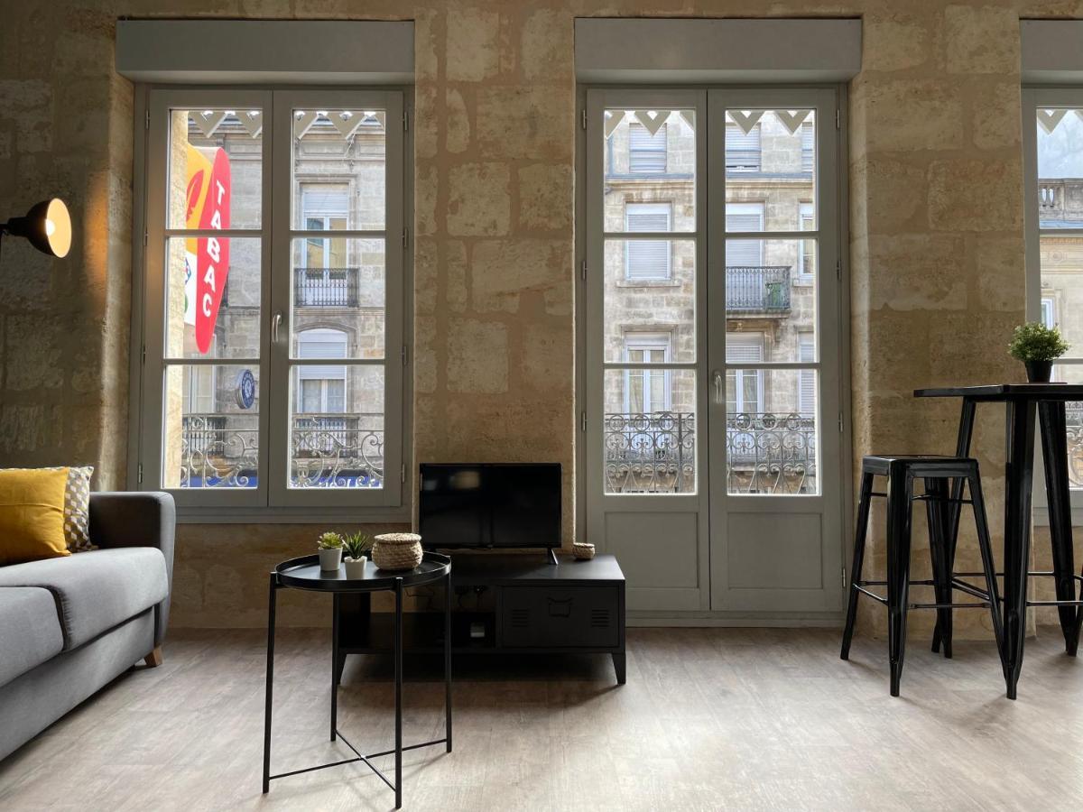 Magnifique Appartement Pour 2 Avec Climatisation Et Belle Pierre Bordelaise Bordéus Exterior foto