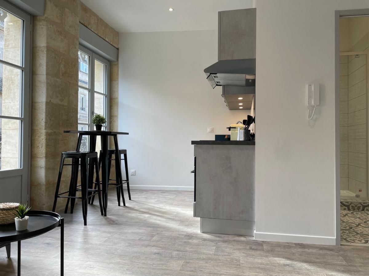 Magnifique Appartement Pour 2 Avec Climatisation Et Belle Pierre Bordelaise Bordéus Exterior foto