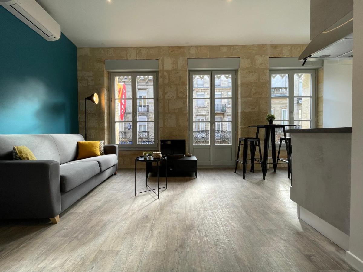 Magnifique Appartement Pour 2 Avec Climatisation Et Belle Pierre Bordelaise Bordéus Exterior foto