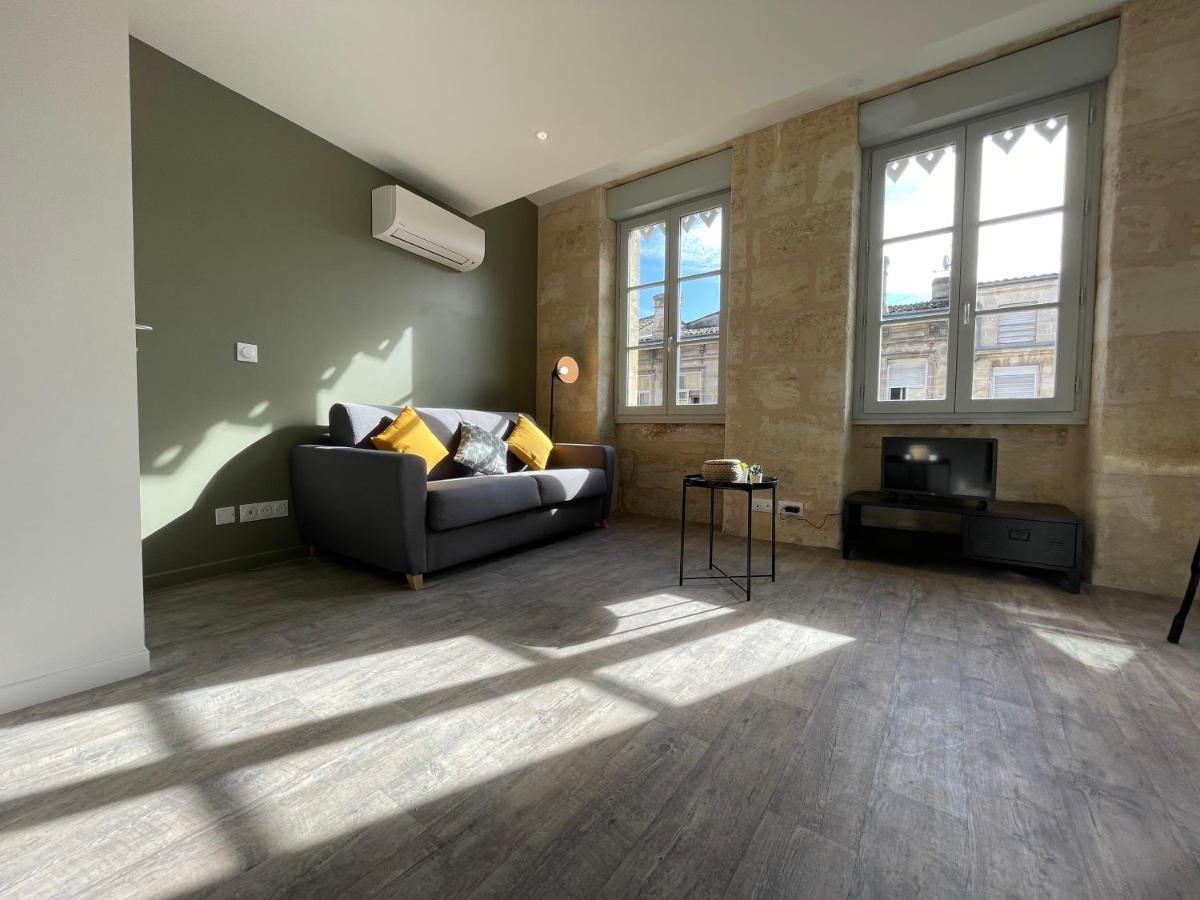 Magnifique Appartement Pour 2 Avec Climatisation Et Belle Pierre Bordelaise Bordéus Exterior foto