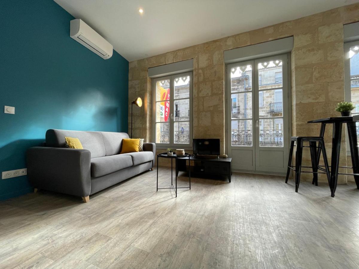 Magnifique Appartement Pour 2 Avec Climatisation Et Belle Pierre Bordelaise Bordéus Exterior foto