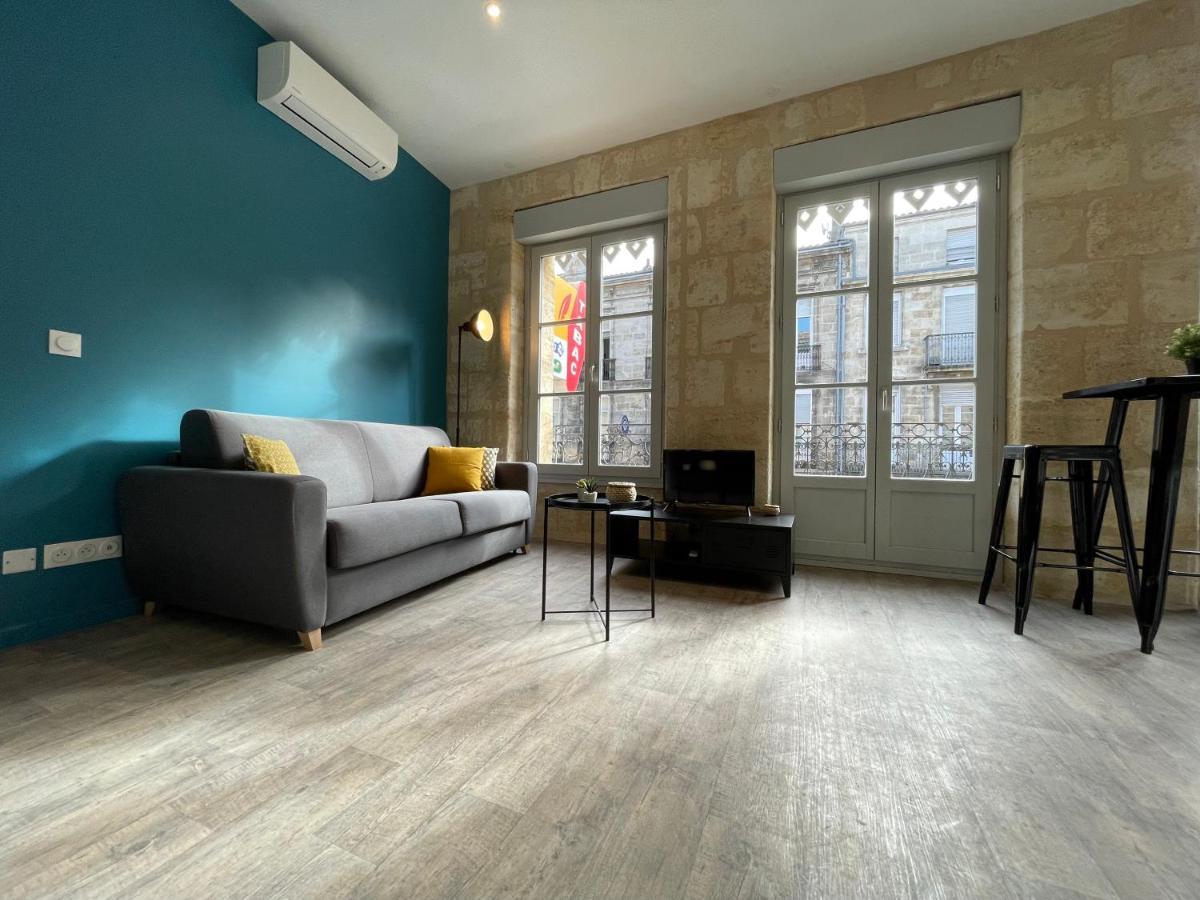 Magnifique Appartement Pour 2 Avec Climatisation Et Belle Pierre Bordelaise Bordéus Exterior foto