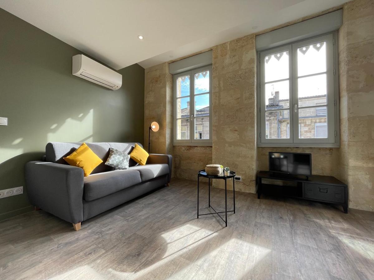 Magnifique Appartement Pour 2 Avec Climatisation Et Belle Pierre Bordelaise Bordéus Exterior foto